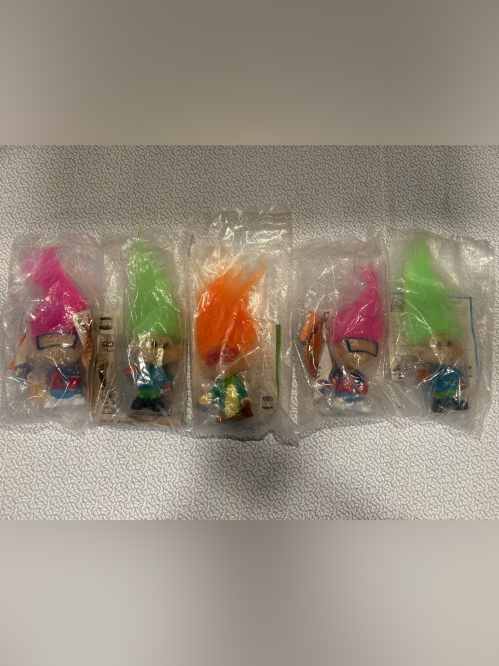 Vintage 1993 Burger King Kids Meal Glow in the Dark Trolls
